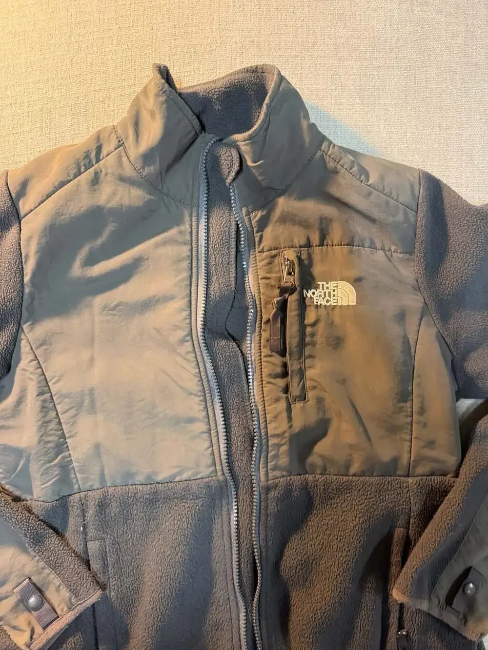 The North Face Denali Polartec Fleece Full-Zip Jacket Men's Size Small Charcoal